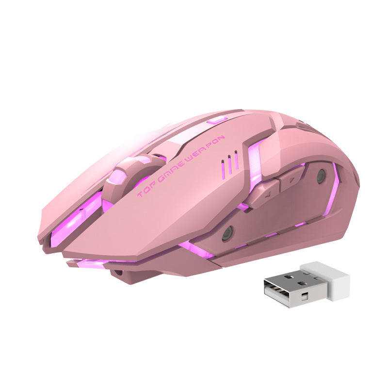 Ninpo Tech T1 Wireless Silent Gaming Mouse - Rechargeable 1600 DPI