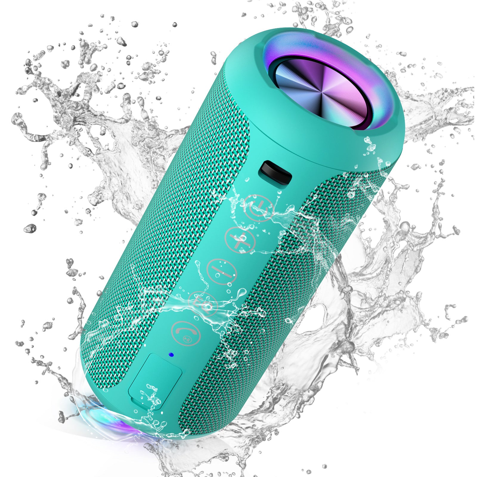 Portable Bluetooth Speaker - Wireless Subwoofer with SD Card Slot & Hands-Free Calling