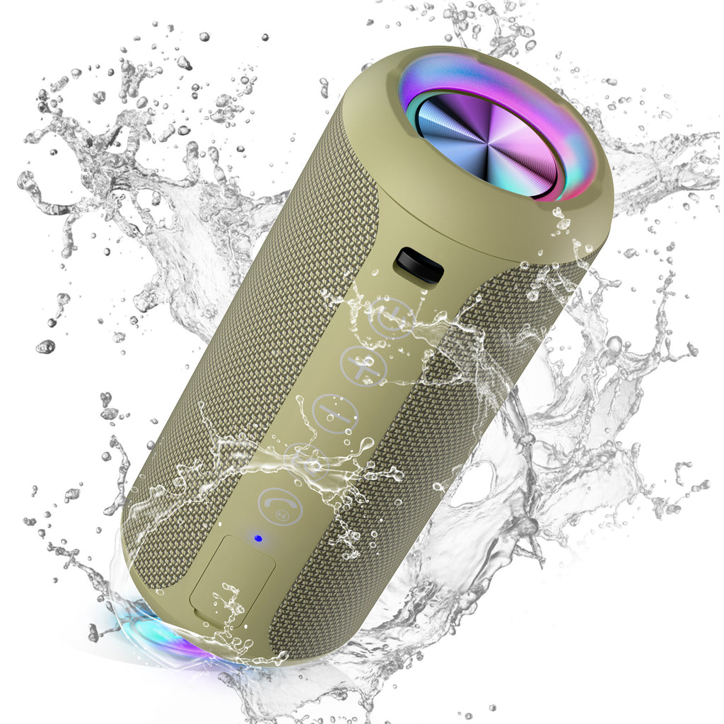 Portable Bluetooth Speaker - Wireless Subwoofer with SD Card Slot & Hands-Free Calling