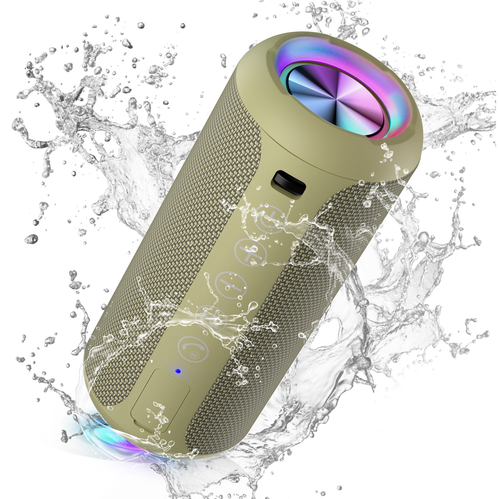 Portable Bluetooth Speaker - Wireless Subwoofer with SD Card Slot & Hands-Free Calling