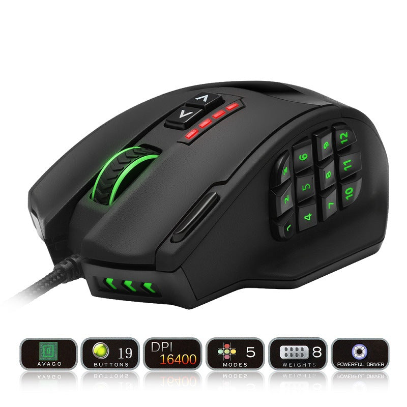 RGB Backlit Gaming Mouse – High-Precision Sensor with Custom Lighting & Ergonomic Design