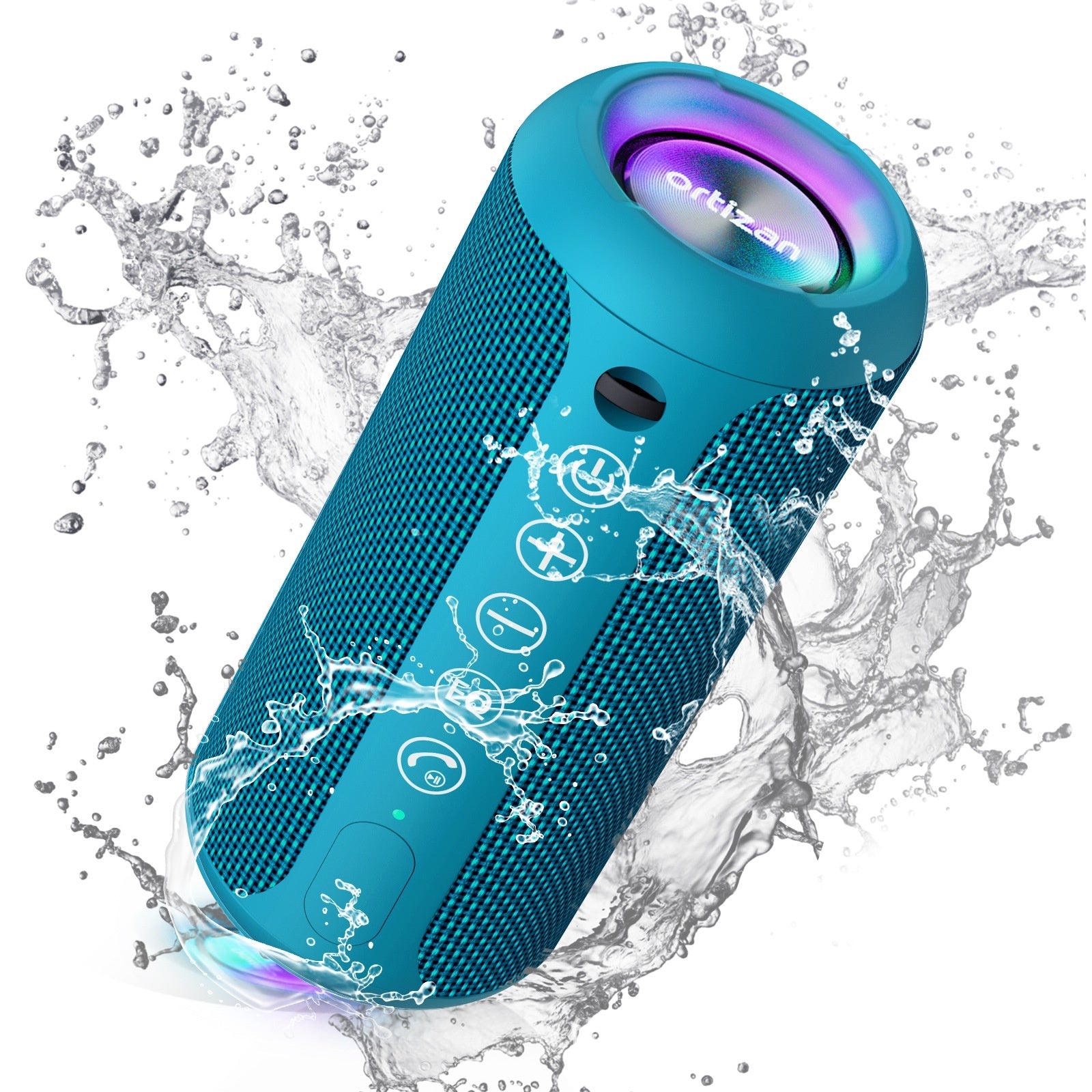 Portable Bluetooth Speaker - Wireless Subwoofer with SD Card Slot & Hands-Free Calling
