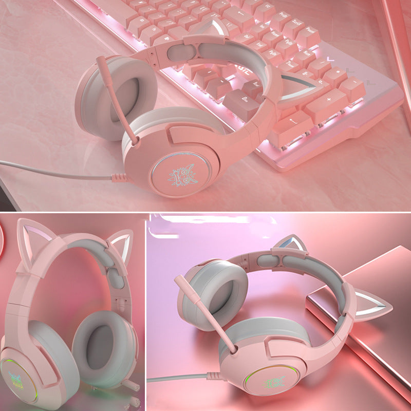 Cute Gaming Headset with Microphone 🎀🎧