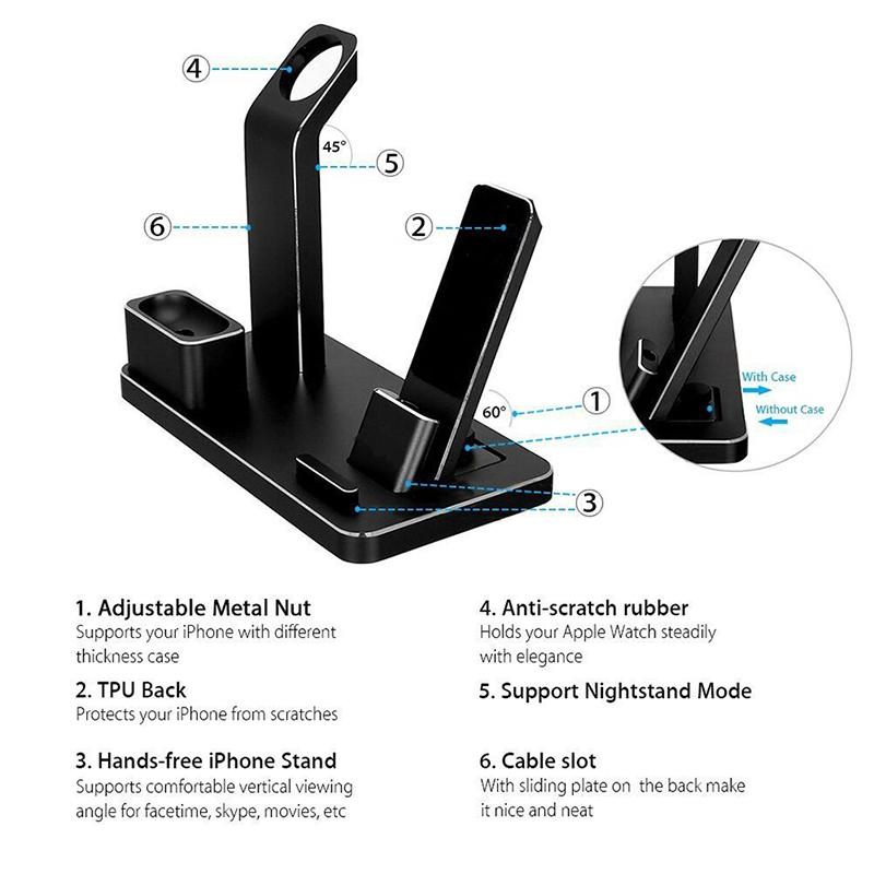 4-in-1 Wireless Charging Station - AirPods & Multi-Device Dock