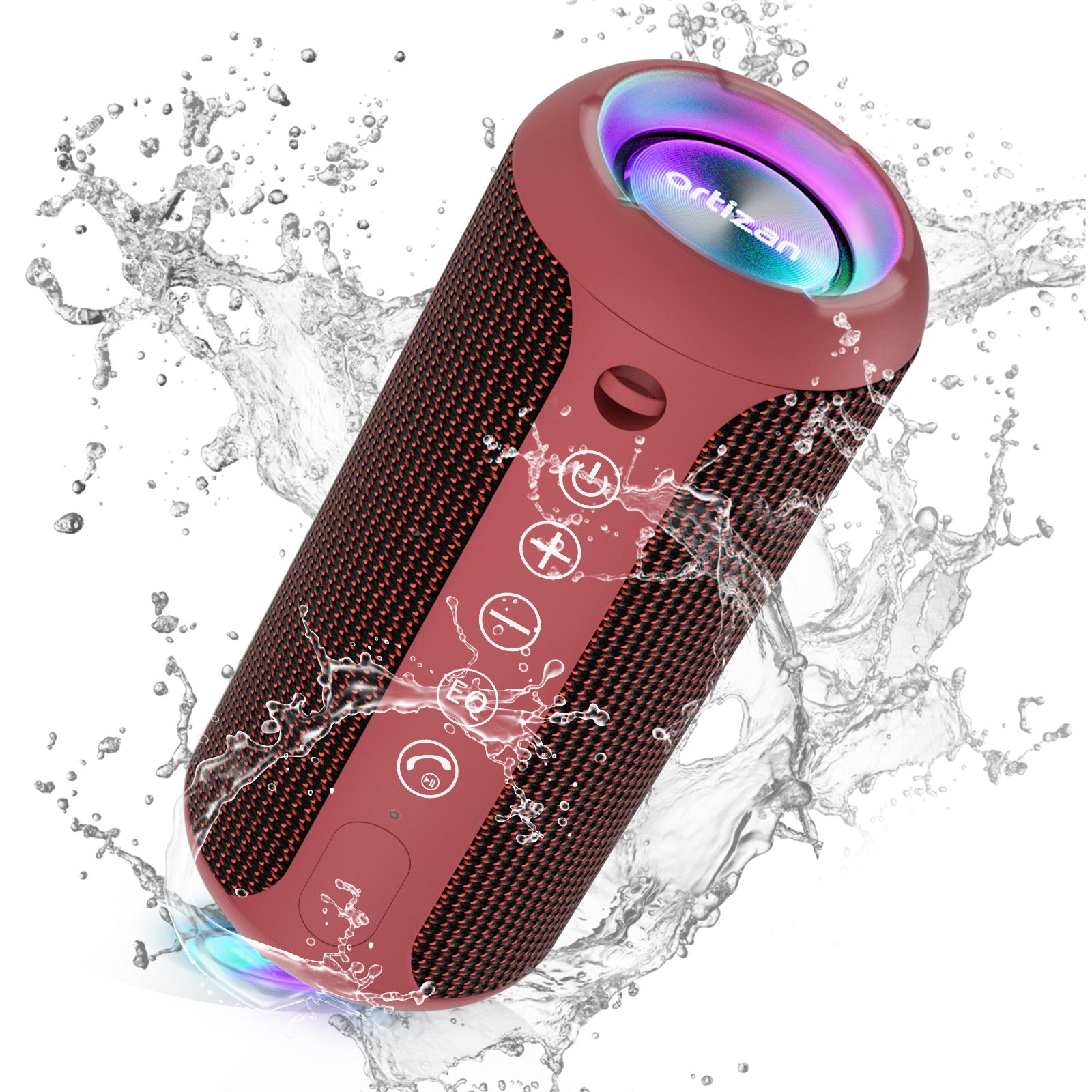 Portable Bluetooth Speaker - Wireless Subwoofer with SD Card Slot & Hands-Free Calling