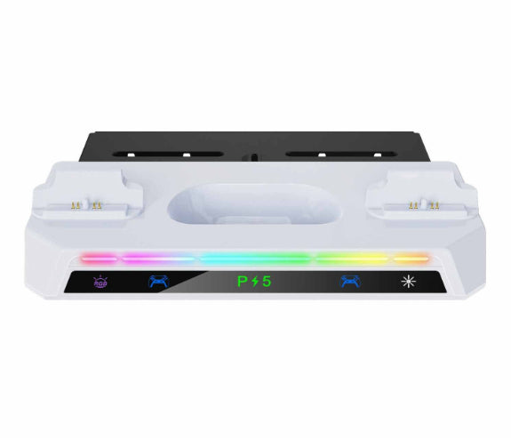 Playstation 5 Wall Mount with RGB Lighting Controller Charging Dock & Headset Holder