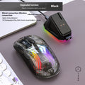 X2PRO Transparent Tri-Mode Wireless Gaming Mouse – RGB Lighting, LED Display, Bluetooth / 2.4GHz / Wired