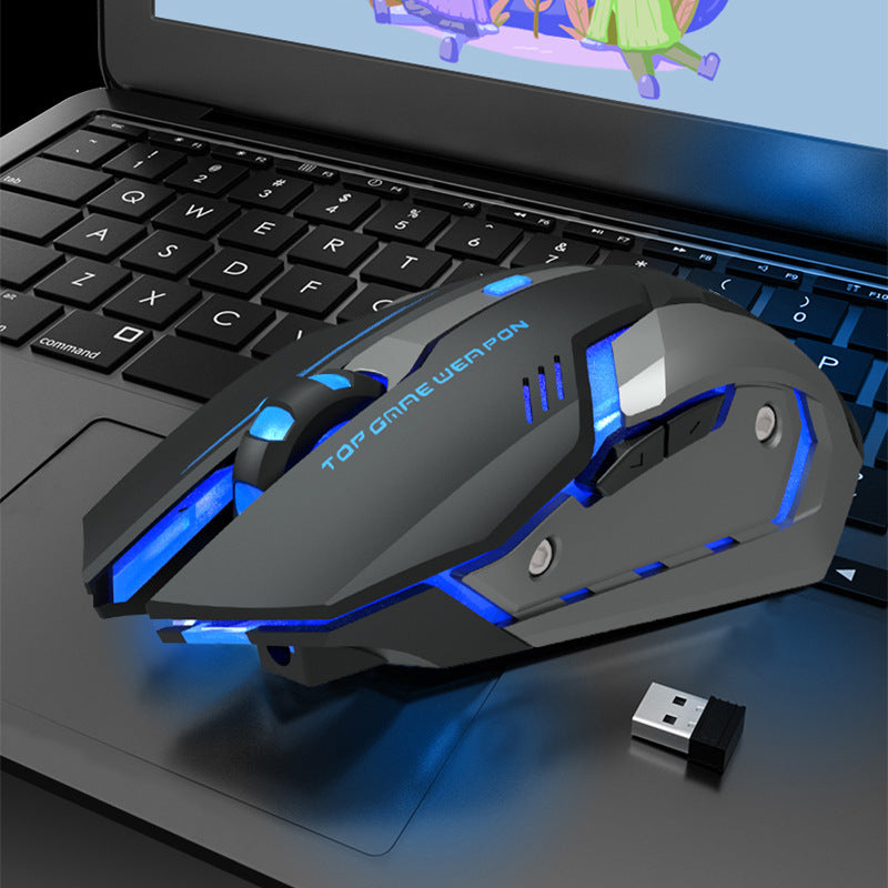 Ninpo Tech T1 Wireless Silent Gaming Mouse - Rechargeable 1600 DPI