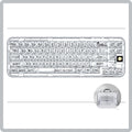 Ice-Through 69-Key Compact Wireless Mechanical Keyboard – RGB, Bluetooth & 2.4GHz